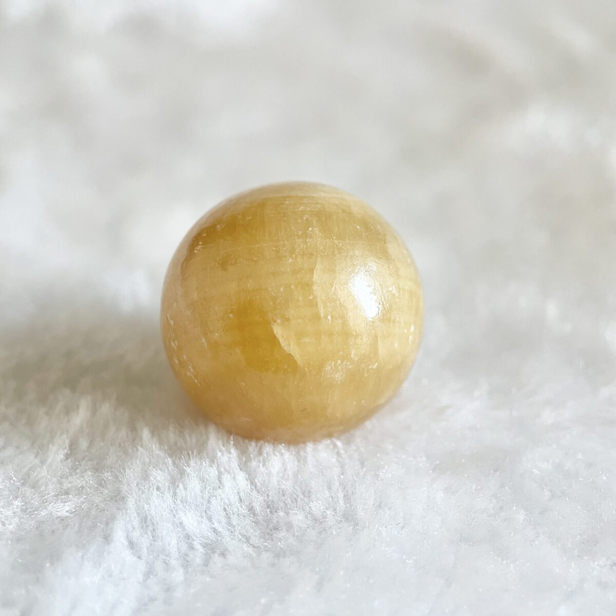 26mm 水晶球一粒 - 黃玉