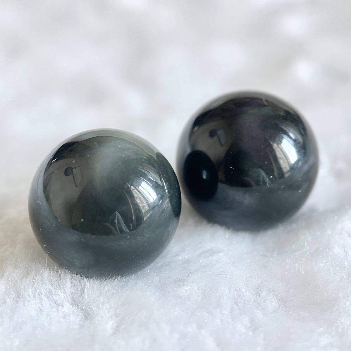 20mm 水晶球一粒 - 黑曜石