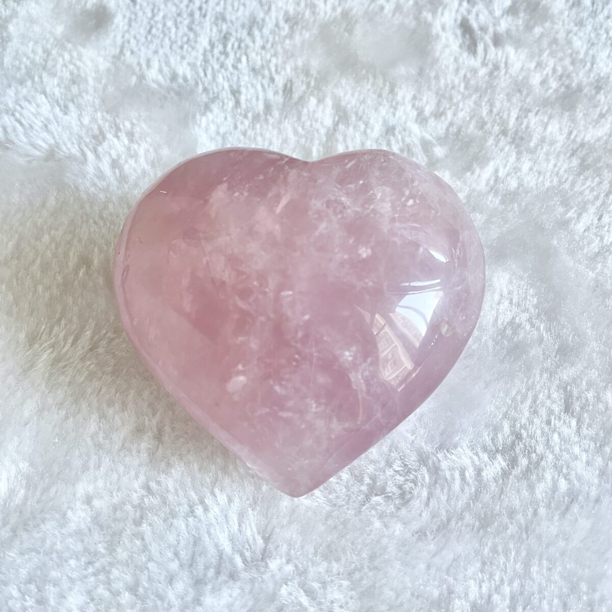 心形粉晶擺件 61.3 x 55.7 x 32.3mm