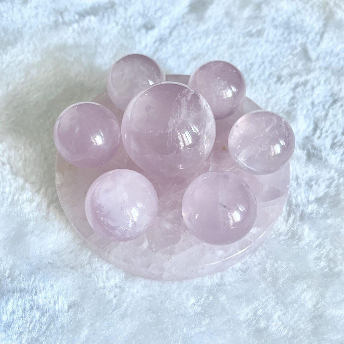 粉晶七星陣(比較通透) - 強力旺桃花人緣