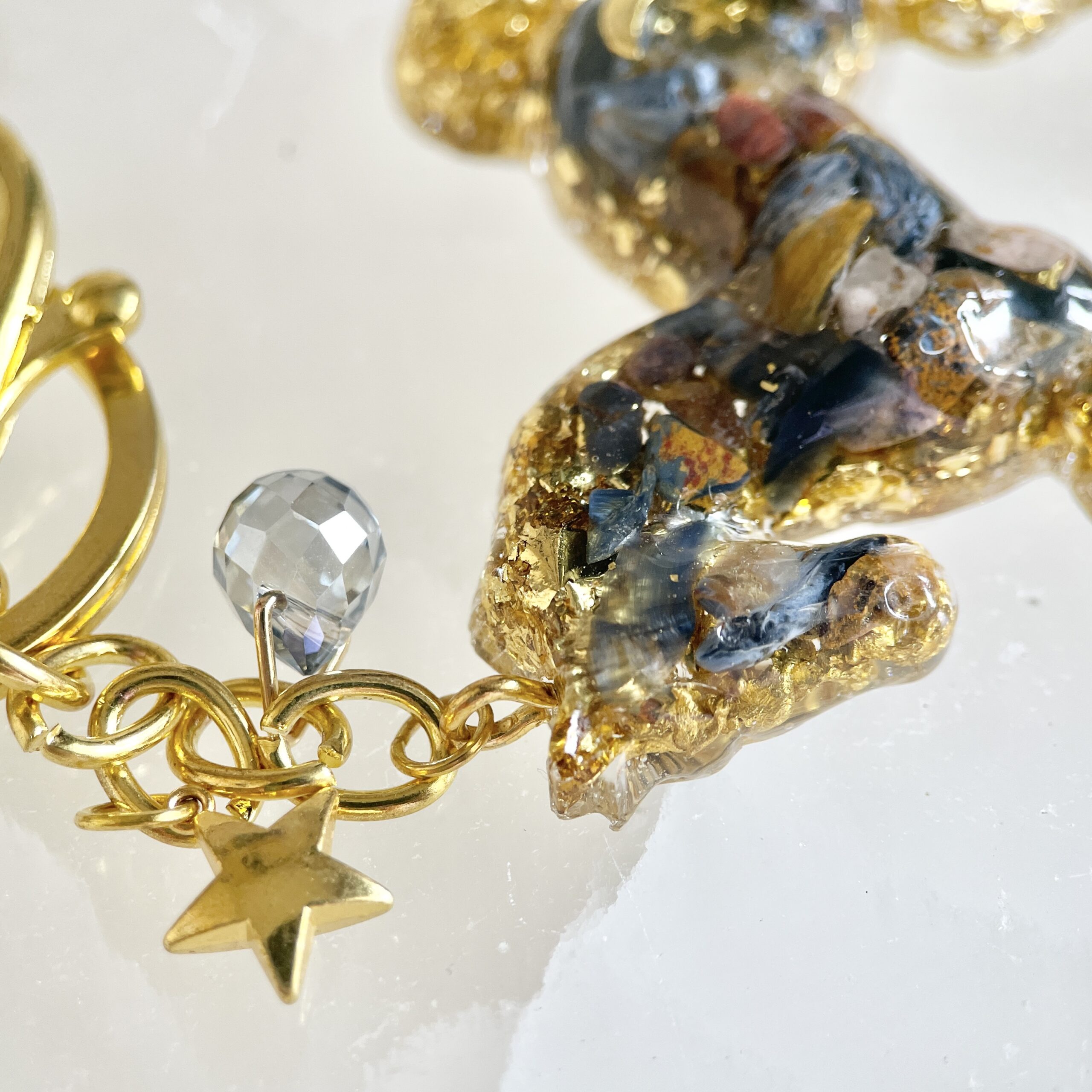 彼得石 生命種子圖騰 獨角獸高頻奧根能量吊墜/鎖匙扣 Orgonite - Image 6