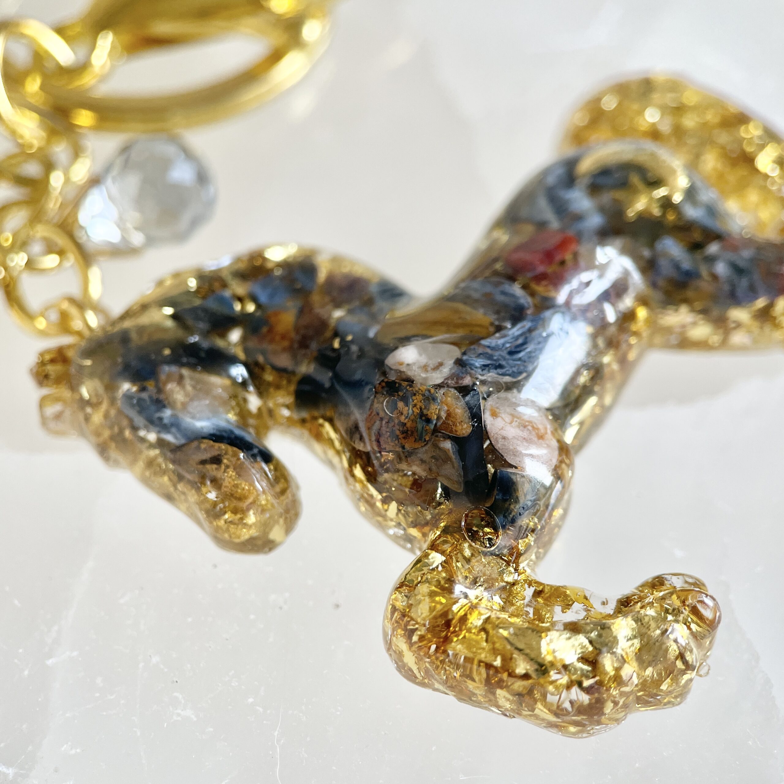 彼得石 生命種子圖騰 獨角獸高頻奧根能量吊墜/鎖匙扣 Orgonite - Image 7